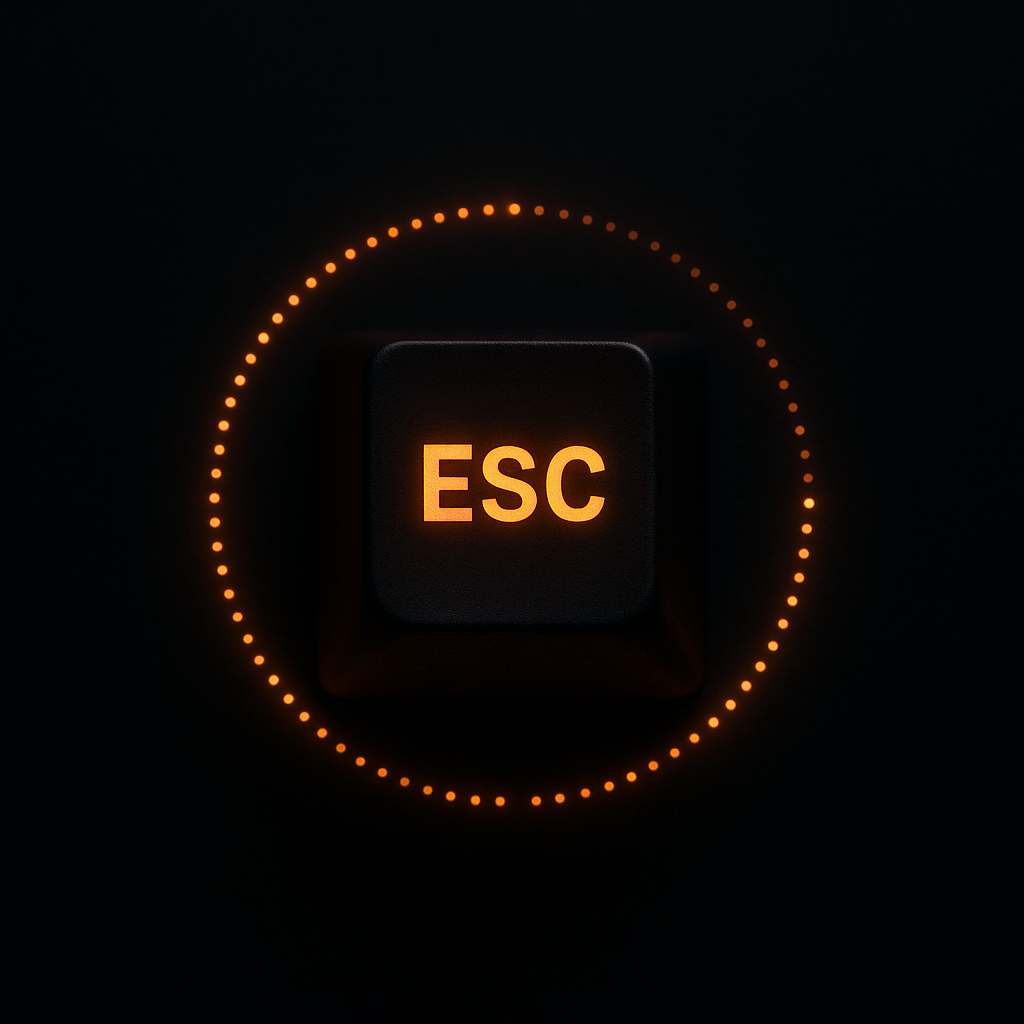 ESEC key with translucent countdown ring